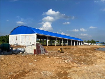 廣西貴港拱形屋頂廠房工程